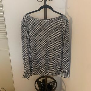Express Woman’s Black and White Blouse